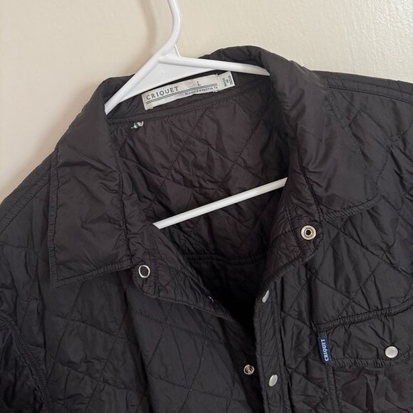 Criquet Quilted Shacket - Like New - Black - Men's Size L - Picture 3 of 5